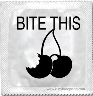 bite this condom cherry