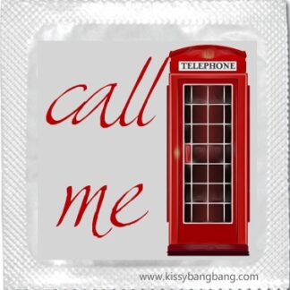 call me condom telephone box
