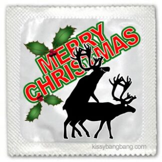 reindeer christmas condom
