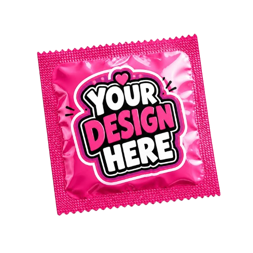 Design your own condom wrappers online — full custom print