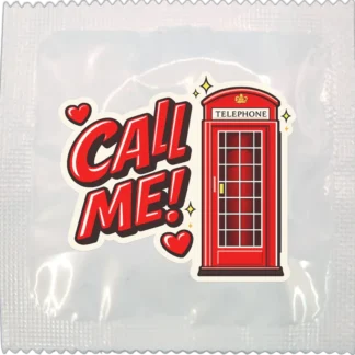 Call Me funny condom by Kissy Bang Bang