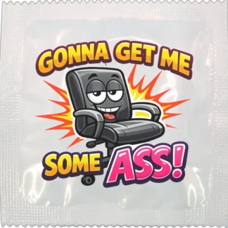 Get Some Ass funny condom by Kissy Bang Bang