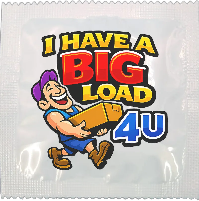 My Big Load funny condom by Kissy Bang Bang