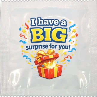 My Big Surprise funny condom by Kissy Bang Bang