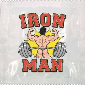 I'm Iron Man funny condom by Kissy Bang Bang