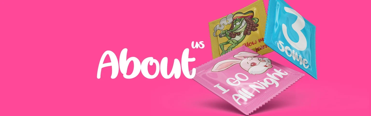 Kissy Bang Bang novelty condoms — funny wrapper designs