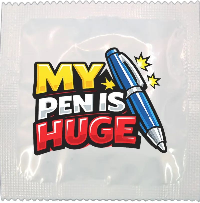Pen funny condom by Kissy Bang Bang