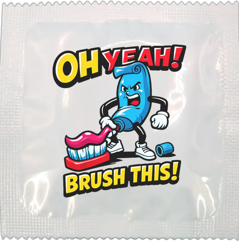Oh yeah funny condom by Kissy Bang Bang