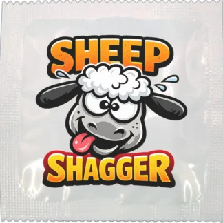 The Sheep Shagger funny condom by Kissy Bang Bang