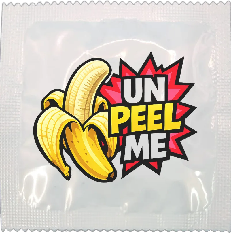 Banana funny condom by Kissy Bang Bang