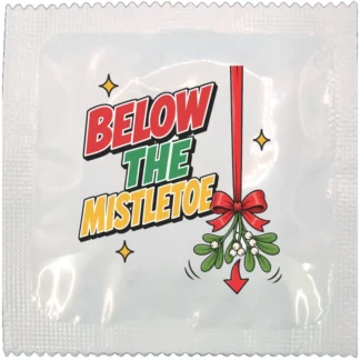 Below the Mistletoe funny condom by Kissy Bang Bang