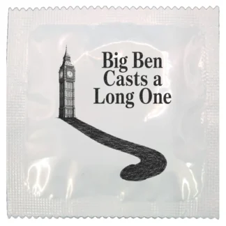 Big Ben Casts a Long One funny condom by Kissy Bang Bang
