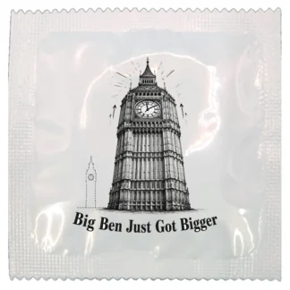 Big Ben Just Got Bigger funny condom by Kissy Bang Bang