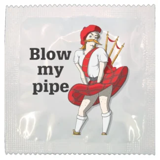 Blow My Pipe funny condom by Kissy Bang Bang