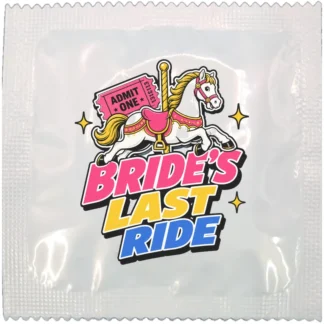 Bride's Last Ride funny condom by Kissy Bang Bang