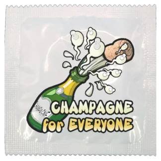 Champagne For Everyone funny condom by Kissy Bang Bang