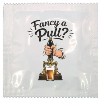 Fancy a Pull? funny condom by Kissy Bang Bang