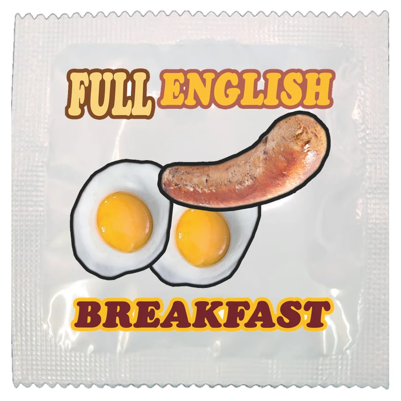 Full English Breakfast funny condom