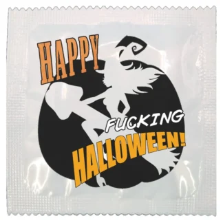 Happy Halloween Witch funny condom by Kissy Bang Bang