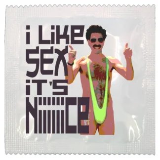 I Like Sex It's Niiice funny condom by Kissy Bang Bang