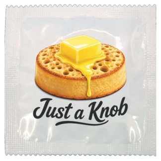 Just a Knob funny condom by Kissy Bang Bang