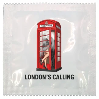 London's Calling funny condom by Kissy Bang Bang