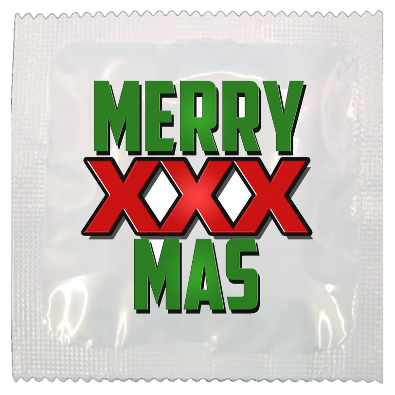 Merry XXXmas funny condom by Kissy Bang Bang
