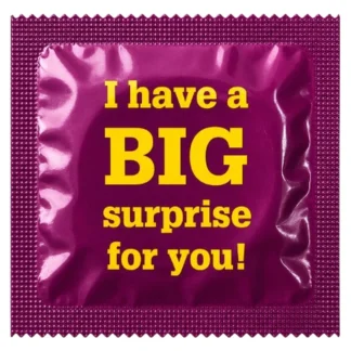 My Big Surprise funny condom by Kissy Bang Bang