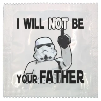 Not Your Father Either funny condom by Kissy Bang Bang