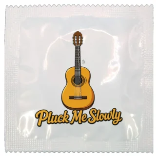 Pluck Me Slowly funny condom by Kissy Bang Bang