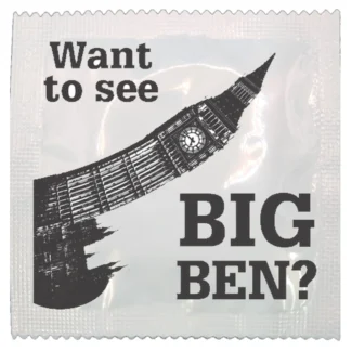 See Big Ben funny condom by Kissy Bang Bang