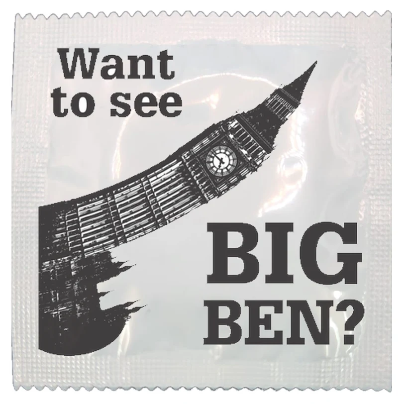 See Big Ben funny condom