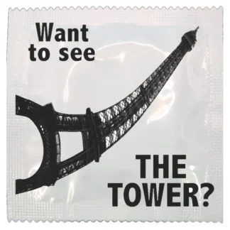 See The Tower funny condom by Kissy Bang Bang