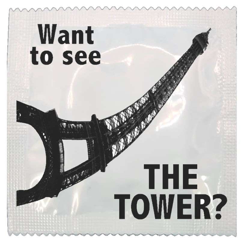 See The Tower funny condom by Kissy Bang Bang