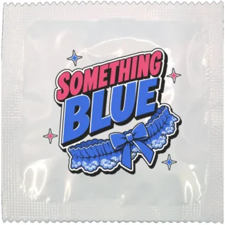 Something Blue funny condom by Kissy Bang Bang