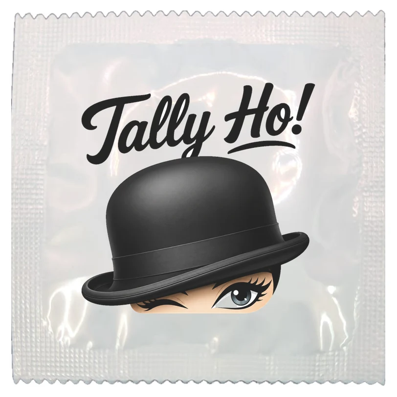 Tally Ho! funny condom by Kissy Bang Bang