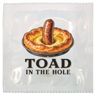 Toad in the Hole funny condom by Kissy Bang Bang