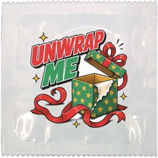 Unwrap Me funny condom by Kissy Bang Bang