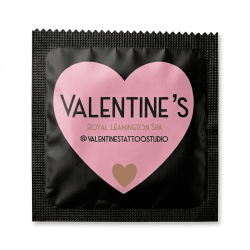 Custom branded condom example by Kissy Bang Bang 5