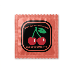 Custom branded condom example by Kissy Bang Bang 7