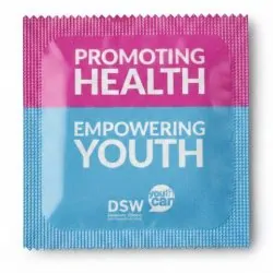 Custom branded condom example by Kissy Bang Bang 8