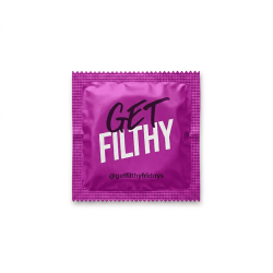 Custom branded condom example by Kissy Bang Bang 3