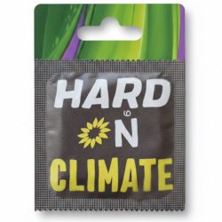 Hard On Climate custom branded condom example